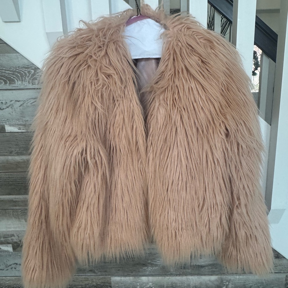 Faux Fur Tan Jacket